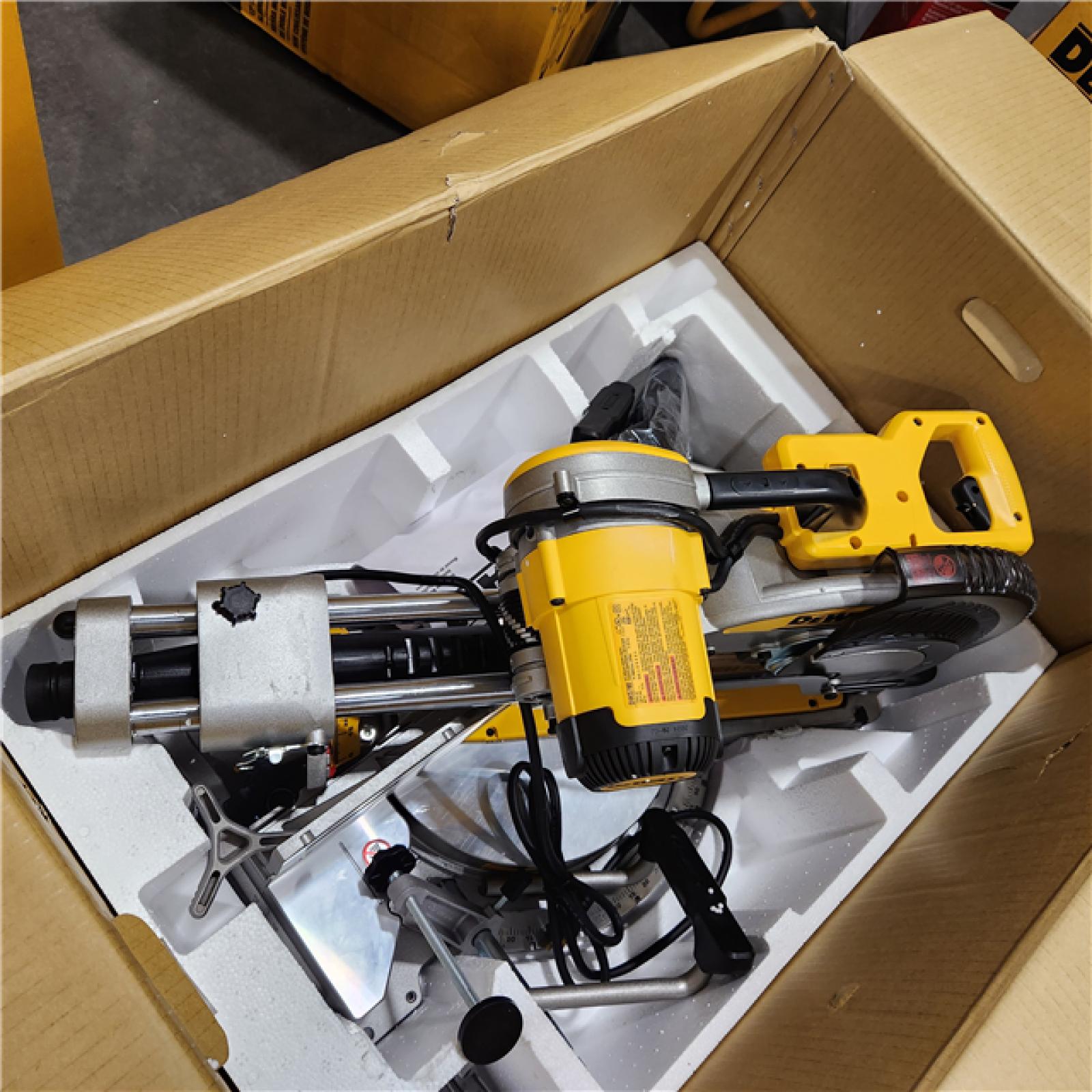 As-Is-  DEWALT 12 Double Bevel Sliding Compound Miter Saw