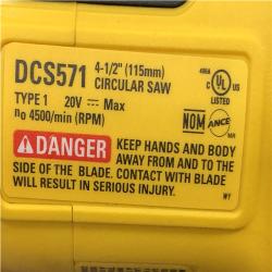 AS-IS DEWALT ATOMIC 20V MAX Cordless Brushless 4-1/2 in. Circular Saw (Tool Only)