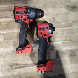 HOUSTON LOCATION - AS-IS (APPEARS LIKE NEW) Milwaukee FUEL 18V Lithium-Ion Brushless Cordless Hammer Drill and Impact Driver Combo Kit