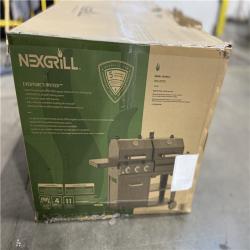 DALLAS LOCATION - Nexgrill Oakford 1150 Pro 3-Burner Propane Gas and Offset Charcoal Smoker Combo Grill in Black