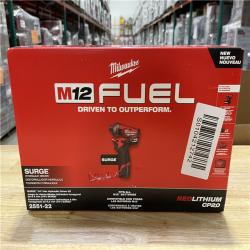 NEW! - Milwaukee FUEL SURGE 12V Lithium-Ion Brushless Cordless 1/4 in. Hex Impact Driver Compact Kit