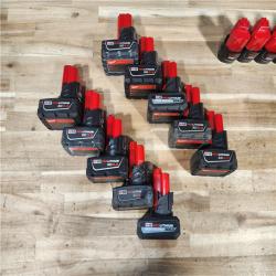 HOUSTON LOCATION - AS-IS MILWAUKEE BATTERY PACK QTY - 15