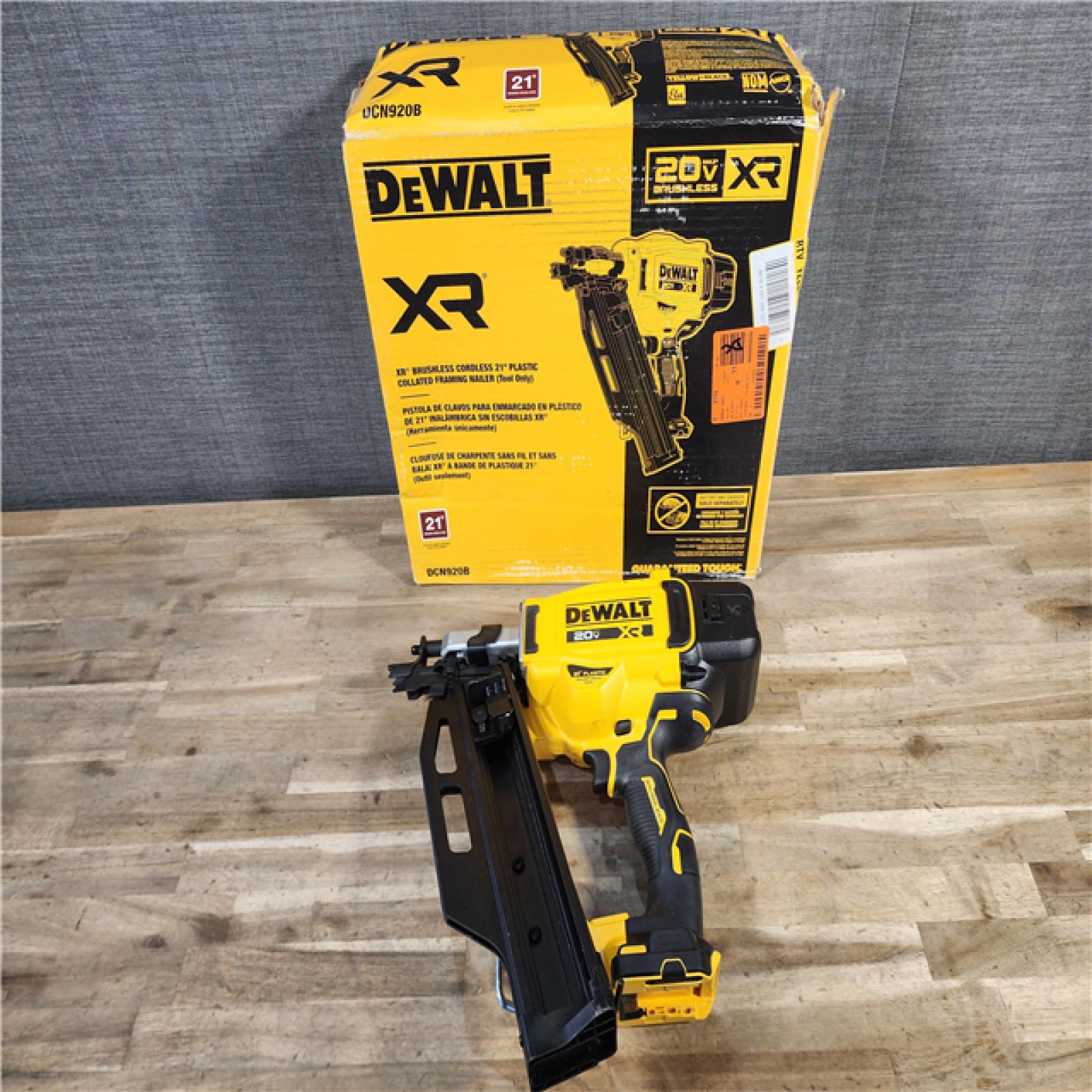 HOUSTON LOCATION - AS-IS DEWALT 20-Volt 21° Cordless Framing Nailer (Tool-Only)