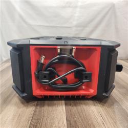 AS-IS- Milwaukee 18V M18 PACKOUT Lithium-Ion Cordless Radio + Charger (Tool Only)