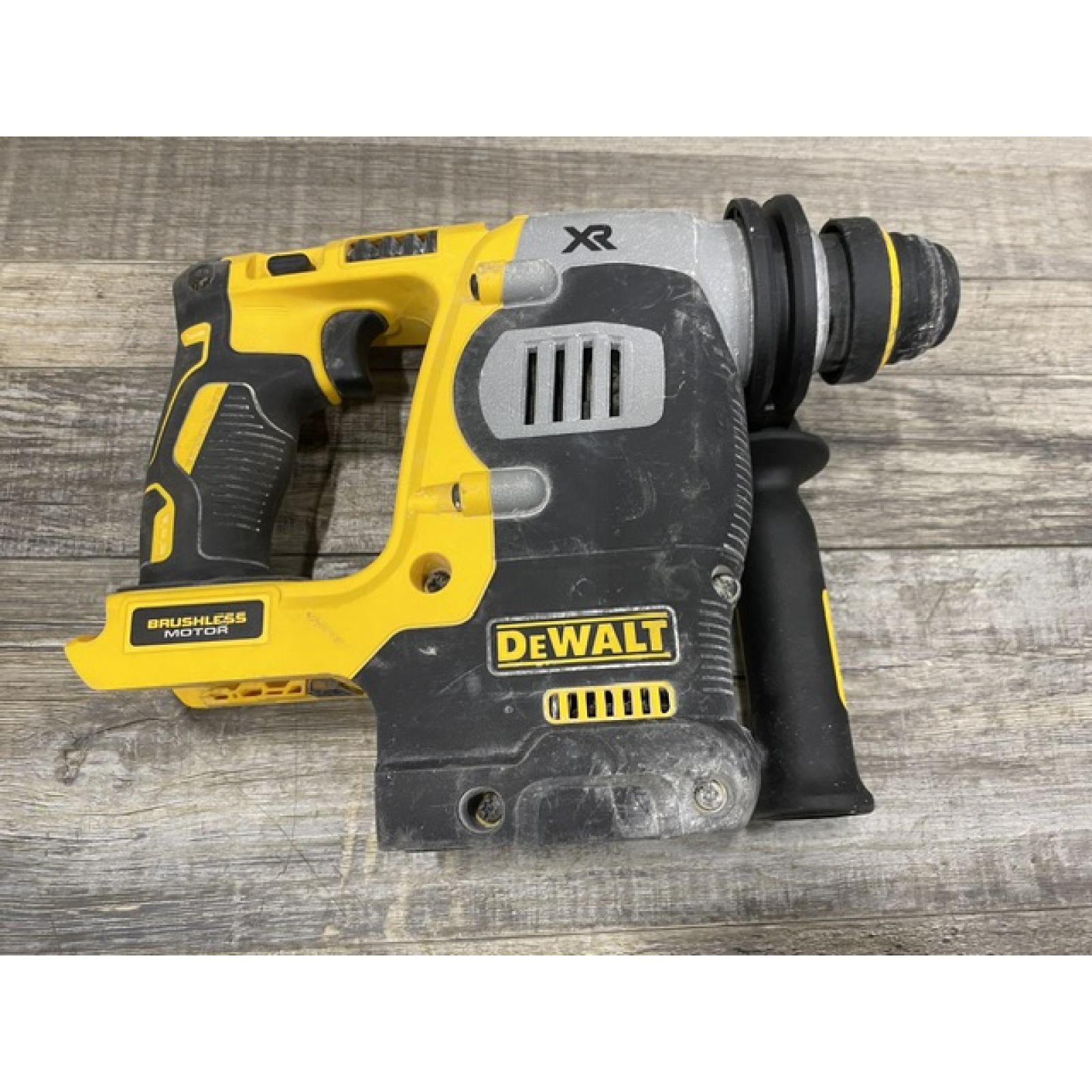 AS-IS DEWALT 20V MAX XR Cordless Brushless 1 in. SDS Plus L-Shape Rotary Hammer (Tool Only)