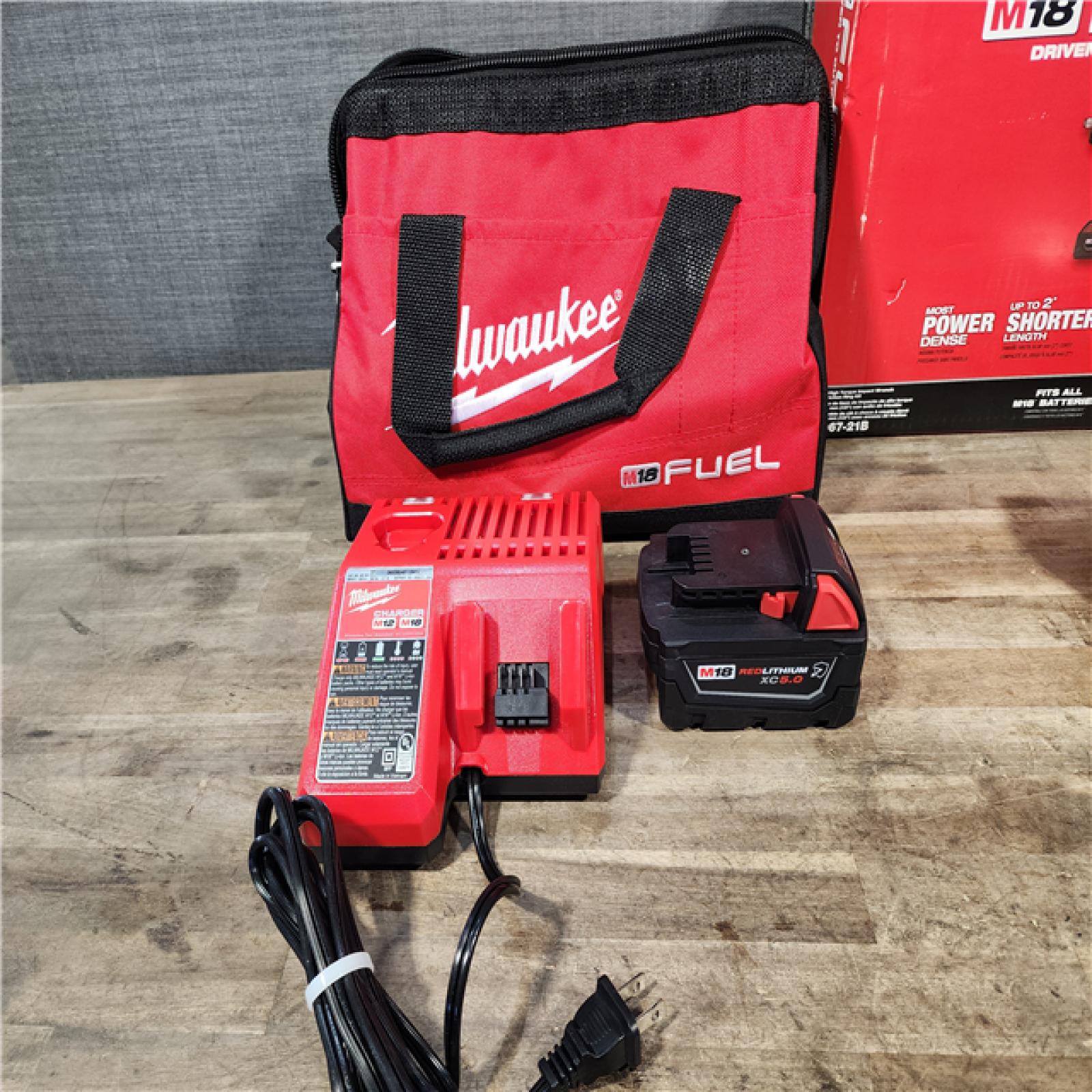 HOUSTON LOCATION - AS-IS Milwaukee M18 1/2 in. Cordless Brushless High Torque Impact Wrench Kit (Battery & Charger)