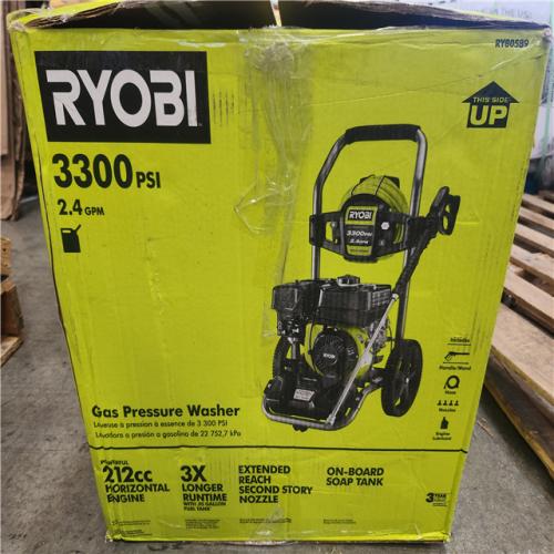 Phoenix AS-IS RYOBI 3300 PSI 2.4 GPM Cold Water Gas Pressure Washer with 212cc Engine