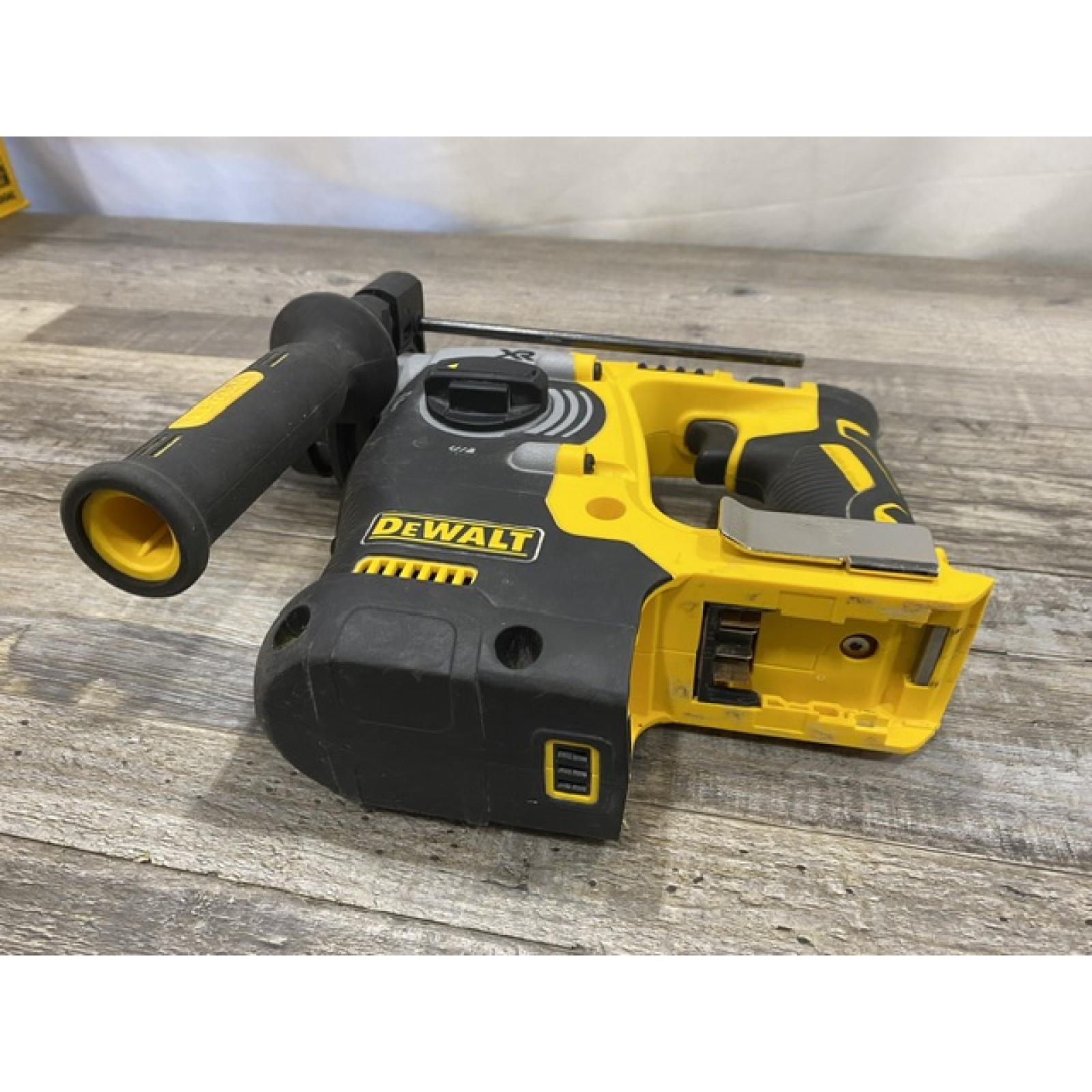 AS-IS DEWALT 20V MAX XR Cordless Brushless 1 in. SDS Plus L-Shape Rotary Hammer (Tool Only)