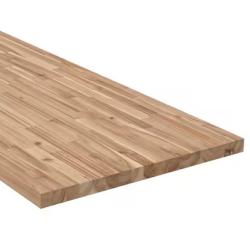 NEW! - HARDWOOD REFLECTIONS 4 ft. L x 25 in. D Unfinished Acacia Solid Wood Butcher Block Countertop with Square Edge