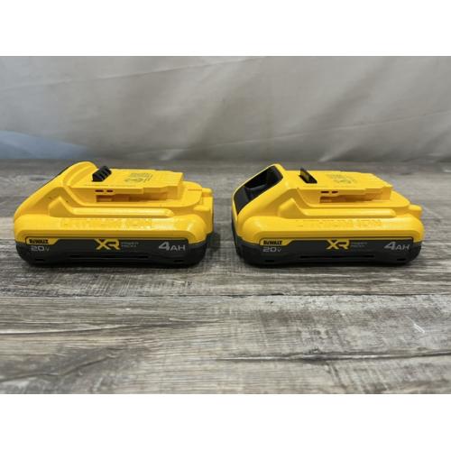 AS-IS DEWALT 20V MAX XR Lithium-Ion 4.0 Ah Battery Packs (2-Pack)