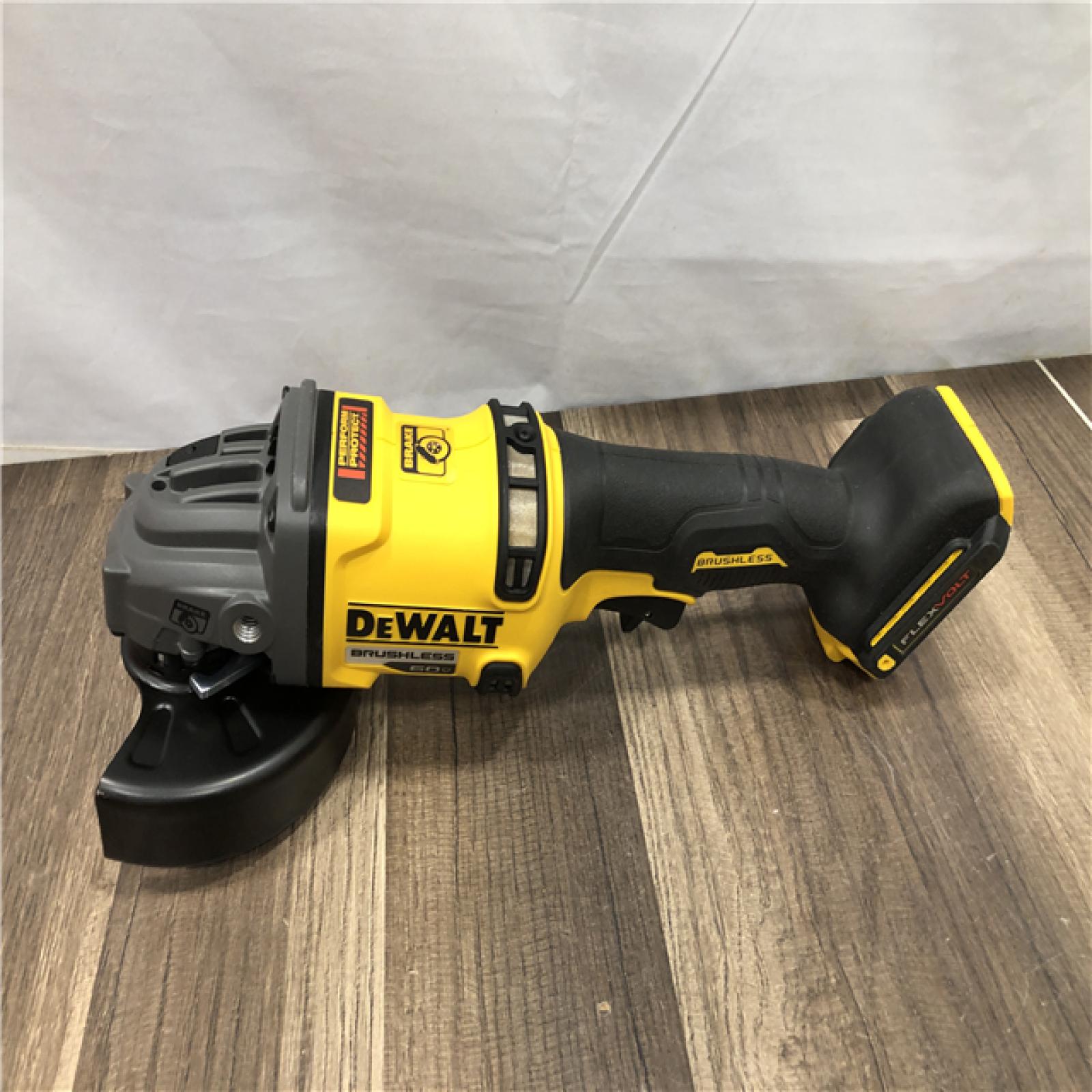 AS-IS DEWALT FLEXVOLT 60V MAX Cordless Brushless 4.5 in. to 6 in. Small Angle Grinder with Kickback Brake (Tool Only)