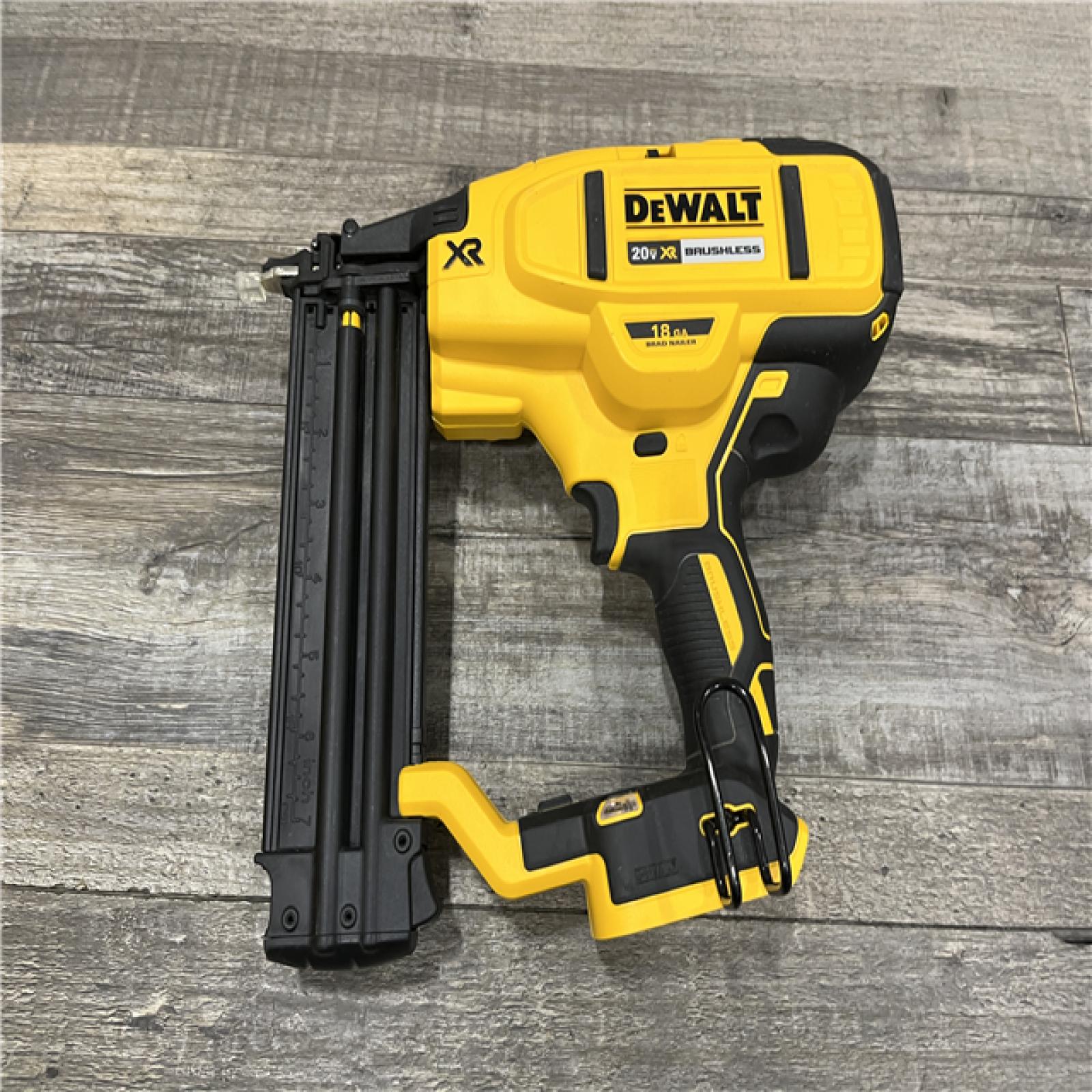 AS-IS DEWALT 20V MAX XR Lithium-Ion Electric Cordless 18-Gauge Brad Nailer (Tool Only)