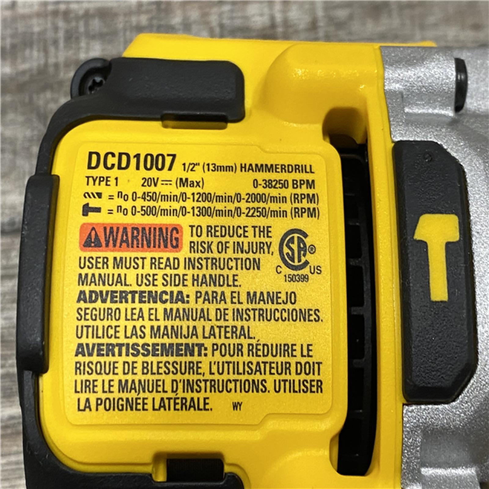 AS-IS DEWALT 20V MAX Brushless Cordless 1/2 3-Speed Hammer Drill (Tool-Only)