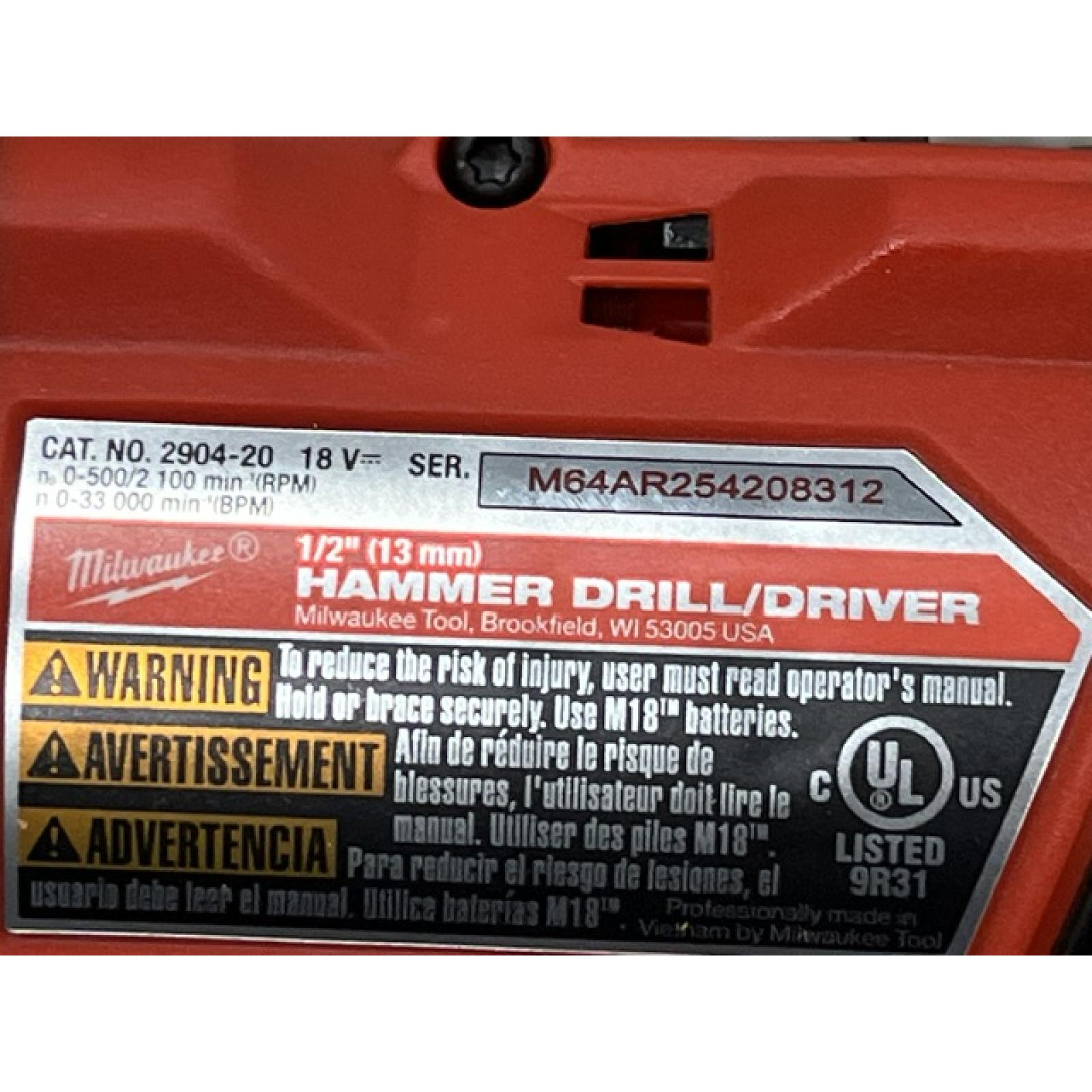 AS-IS Milwaukee FUEL 18V Lithium-Ion Brushless Cordless Hammer Drill and Impact Driver Combo Kit