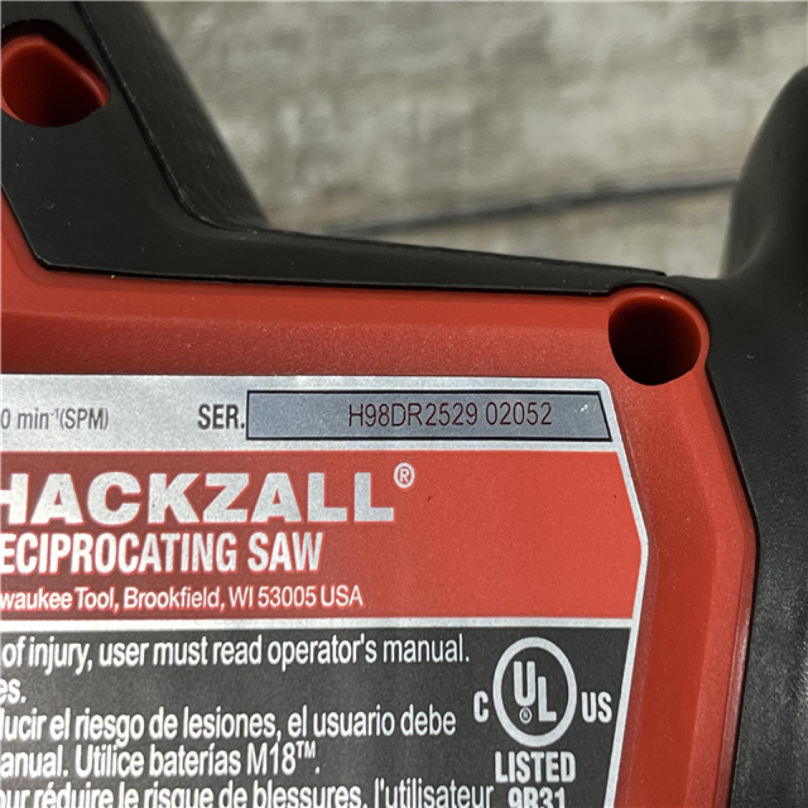 AS-IS Milwaukee FUEL 18V Lithium-Ion Brushless Cordless HACKZALL Reciprocating Saw (Tool-Only)