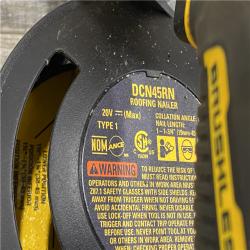 AS-IS DEWALT 20V MAX 15-Degree Electric Cordless Roofing Nailer (Tool Only)