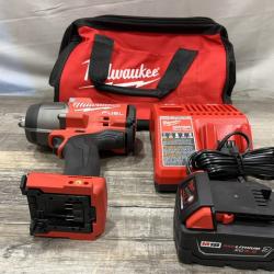 AS-IS Milwaukee FUEL 18V Lithium-Ion Brushless Cordless 1/2 in. Impact Wrench w/Friction Ring Kit