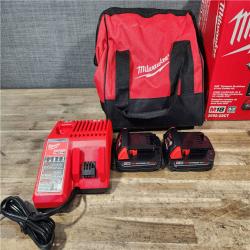 HOUSTON LOCATION - AS-IS Milwaukee M18 18V Lithium-Ion Brushless Cordless Compact Drill/Impact Combo Kit (2-Tool) W/(2) 2.0 Ah Batteries  Charger & Bag