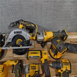 HOUSTON LOCATION - AS-IS DEWALT 8 TOOL COMBO KIT W/ (2) BATTERY & CHARGER