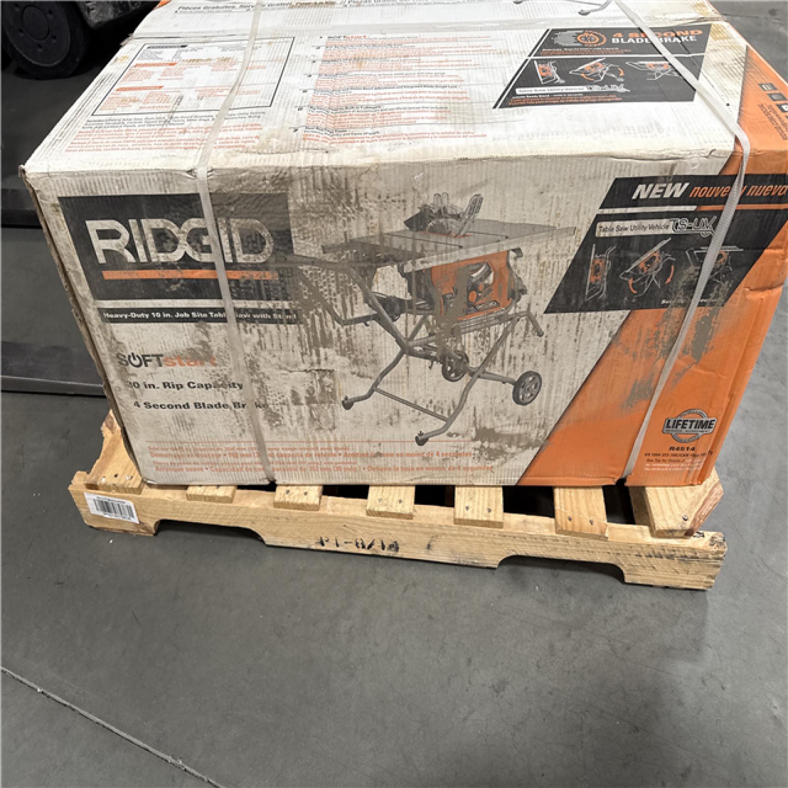 California NEW Ridgid Heavy Duty Job Site Table Saw with Stand