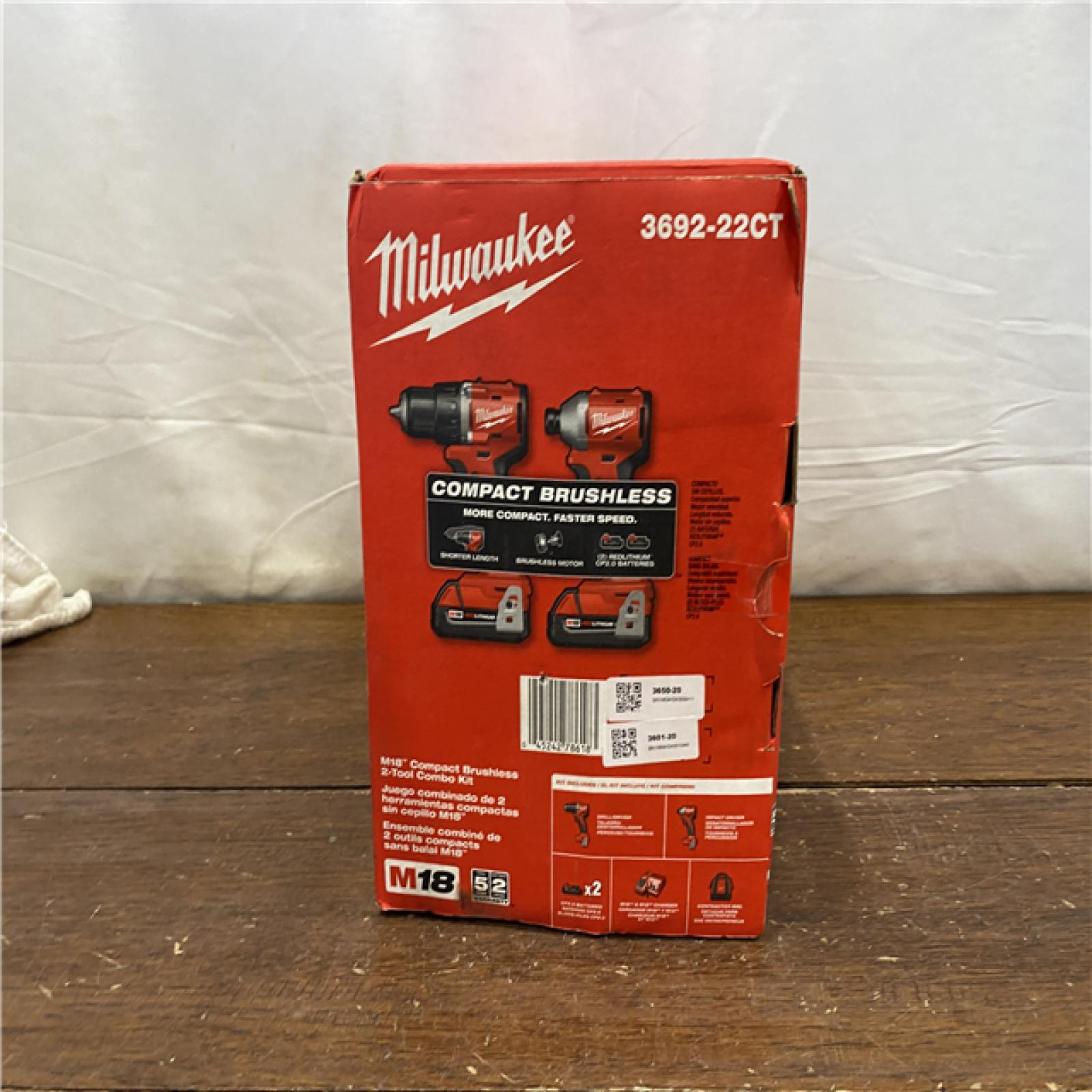 NEW Milwaukee M18 Compact Brushless 2-Tool Combo Kit
