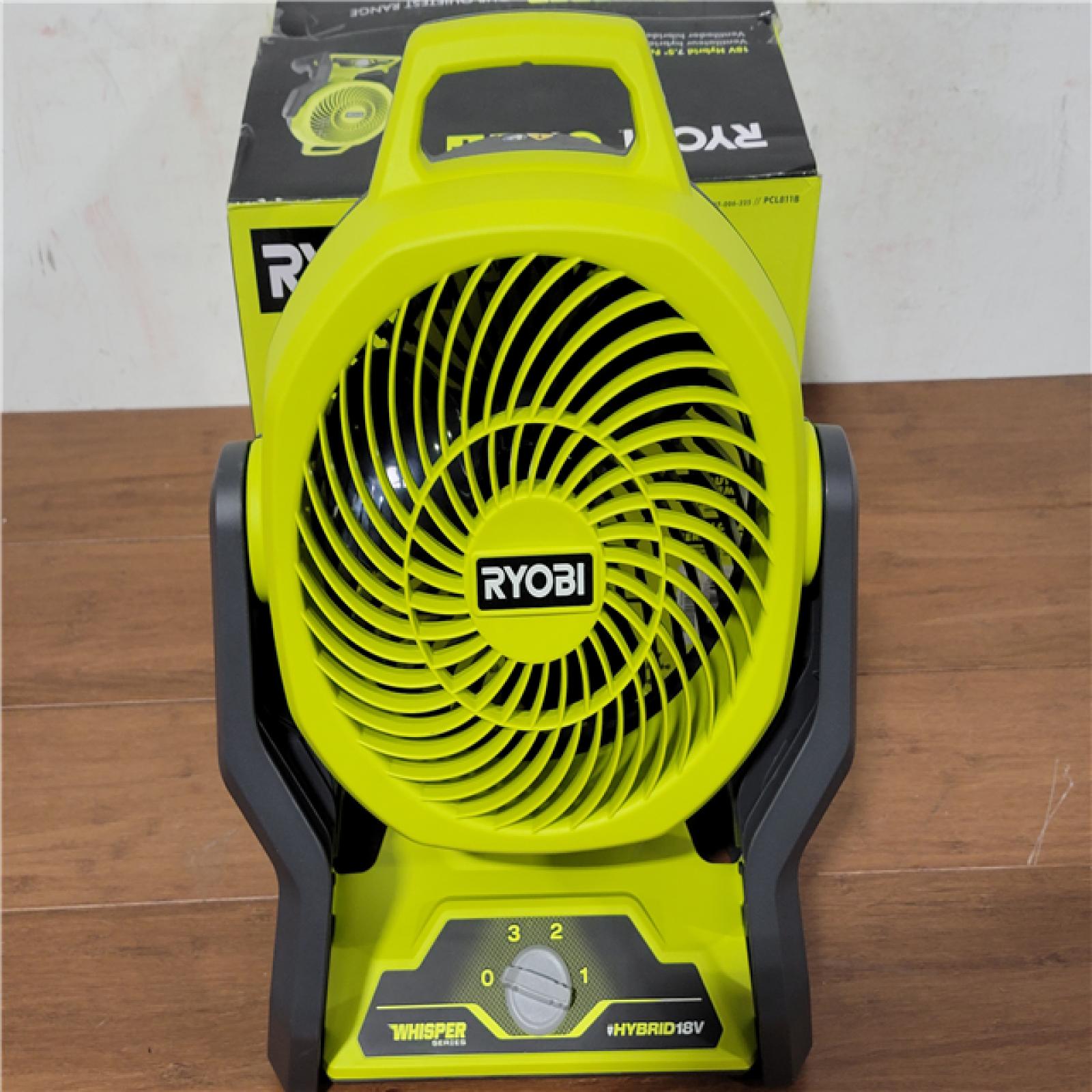 California NEW Ryobi Once+ 18V Hybrid 7.5 Fan (Tool Only)