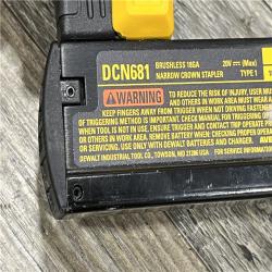 AS-IS DEWALT 20V MAX XR Lithium-Ion Cordless 18-Gauge Narrow Crown Stapler Kit