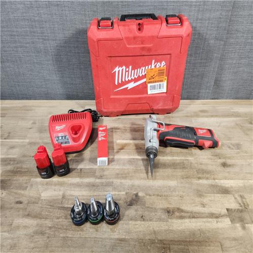 HOUSTON LOCATION - AS-IS Milwaukee M12 12-Volt Lithium-Ion Cordless ProPEX Expansion Tool Kit with (2) 1.5Ah Batteries, (3) Expansion Heads and Hard Case