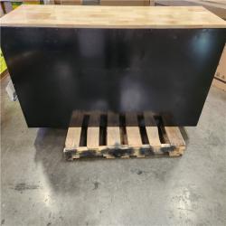 Phoenix NEW Husky Standard Duty 72 in. W x 20 in. D 10-Drawer Gloss Black Mobile Workbench Cabinet with Solid Wood Top