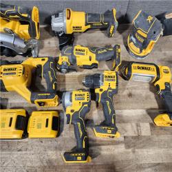 HOUSTON LOCATION - AS-IS DEWALT 8 TOOL COMBO KIT W/ (2) BATTERY & CHARGER