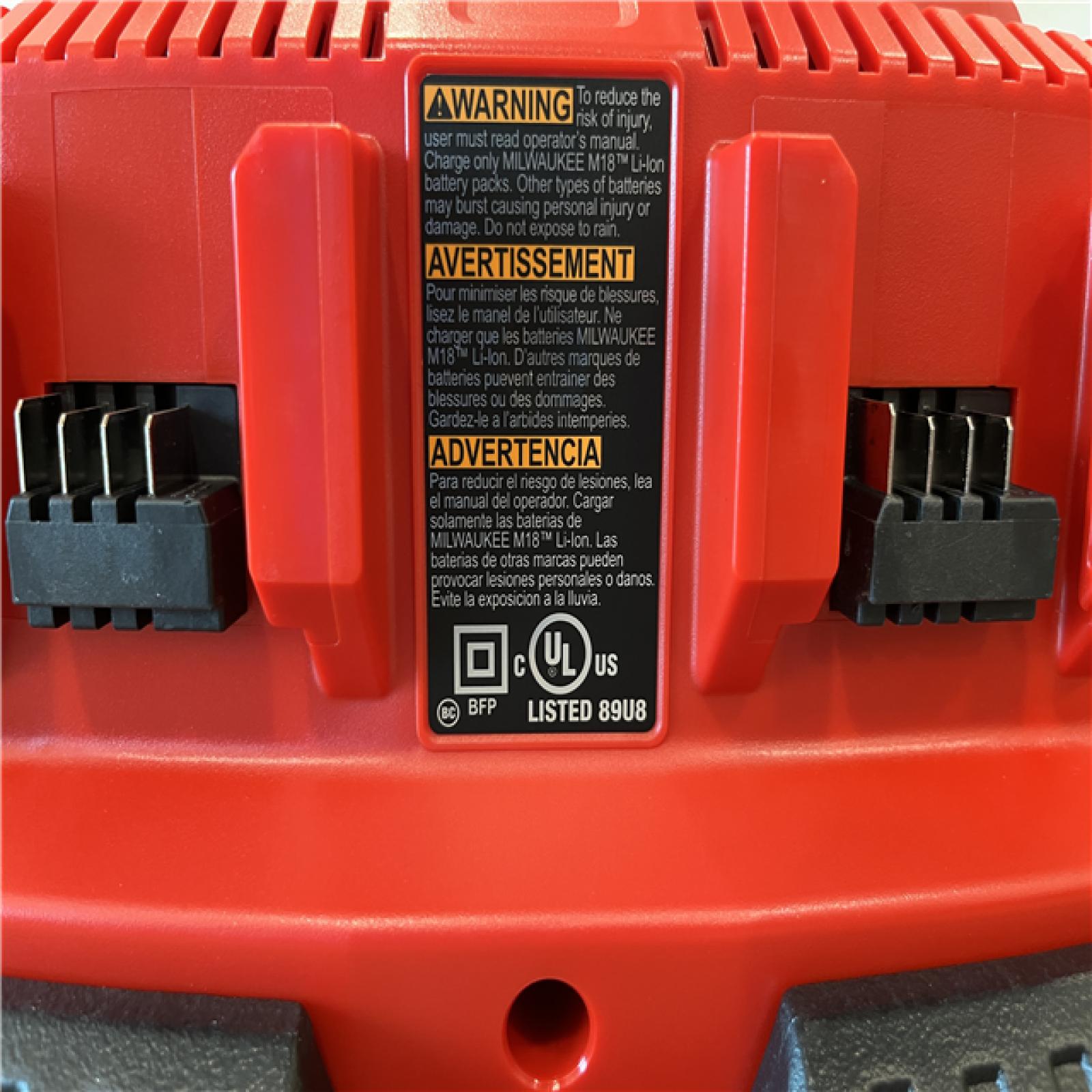 AS-IS Milwaukee M18 18-Volt Lithium-Ion 6-Port Sequential Battery Charger