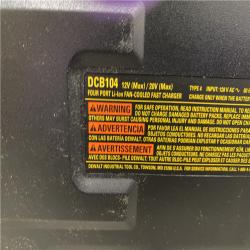 AS-IS DEWALT 20-Volt MAX 4-Port Charger with 20-Volt MAX Lithium-Ion 5.0 Ah and 2.0 Ah Batteries