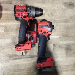 HOUSTON LOCATION - AS-IS MILWAUKEE FUEL 18V Lithium-Ion Brushless Cordless Hammer Drill and Impact Driver Combo Kit