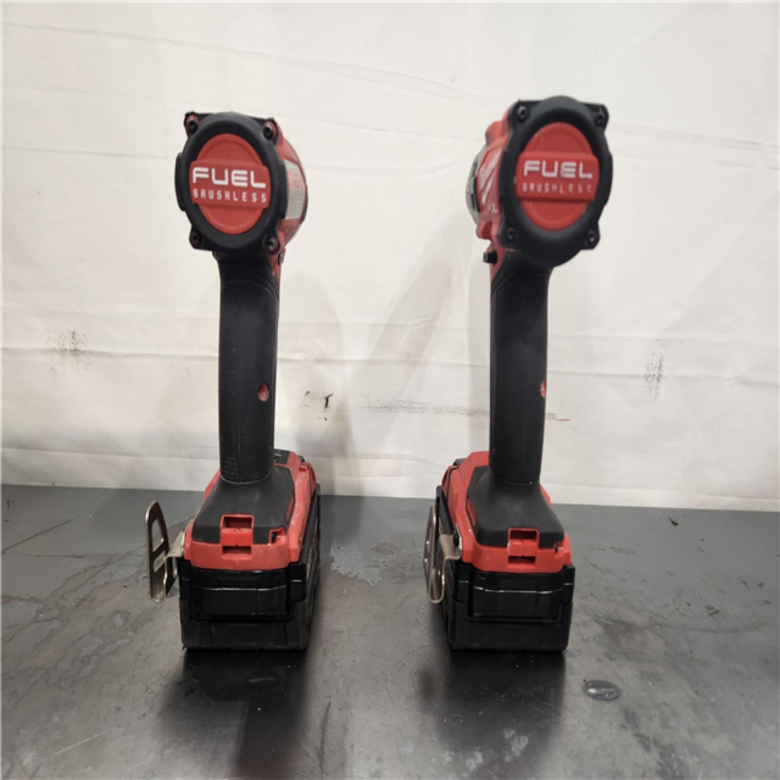 AS-IS- Milwaukee  FUEL 18V Lithium-Ion Brushless Cordless Hammer Drill and Impact Driver Combo Kit