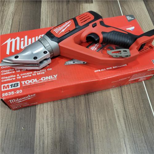 AS-IS Milwaukee M18 18-volt Lithium-ion Cordless 18-gauge Double Cut Metal Shear  Bare Tool