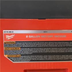AS-IS Milwaukee 18-Volt 2 Gal. Lithium-Ion Cordless Wet/Dry Vacuum (Vacuum-Only)