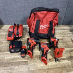 Houston Location AS-IS Milwaukee Drill Drivers QTY/2 and Impact Driver and Batteries QTY/2 with Charger