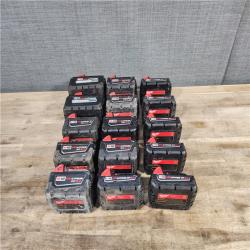 HOUSTON LOCATION - AS-IS MILWAUKEE BATTERY PACK QTY - 15