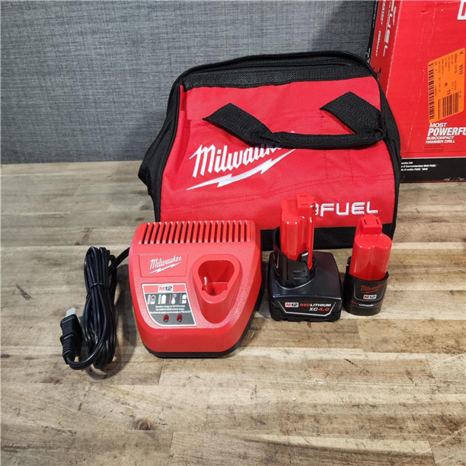 HOUSTON LOCATION - AS-IS (APPEARS LIKE NEW) Milwaukee FUEL 12-Volt Lithium-Ion Brushless Cordless Hammer Drill and Impact Driver Combo Kit