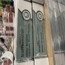 DALLAS LOCATION- TrafficMaster Silverton Oak 8 mm T x 7.5 in. W Water Resistant Laminate Wood Flooring (23.7 sqft/case) PALLET-(48 CASES)