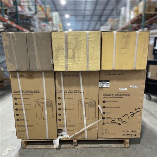 DALLAS LOCATION - SEASONS 10 000 PORTABLE AIR CONDITIONER PALLET-(13 UNITS)