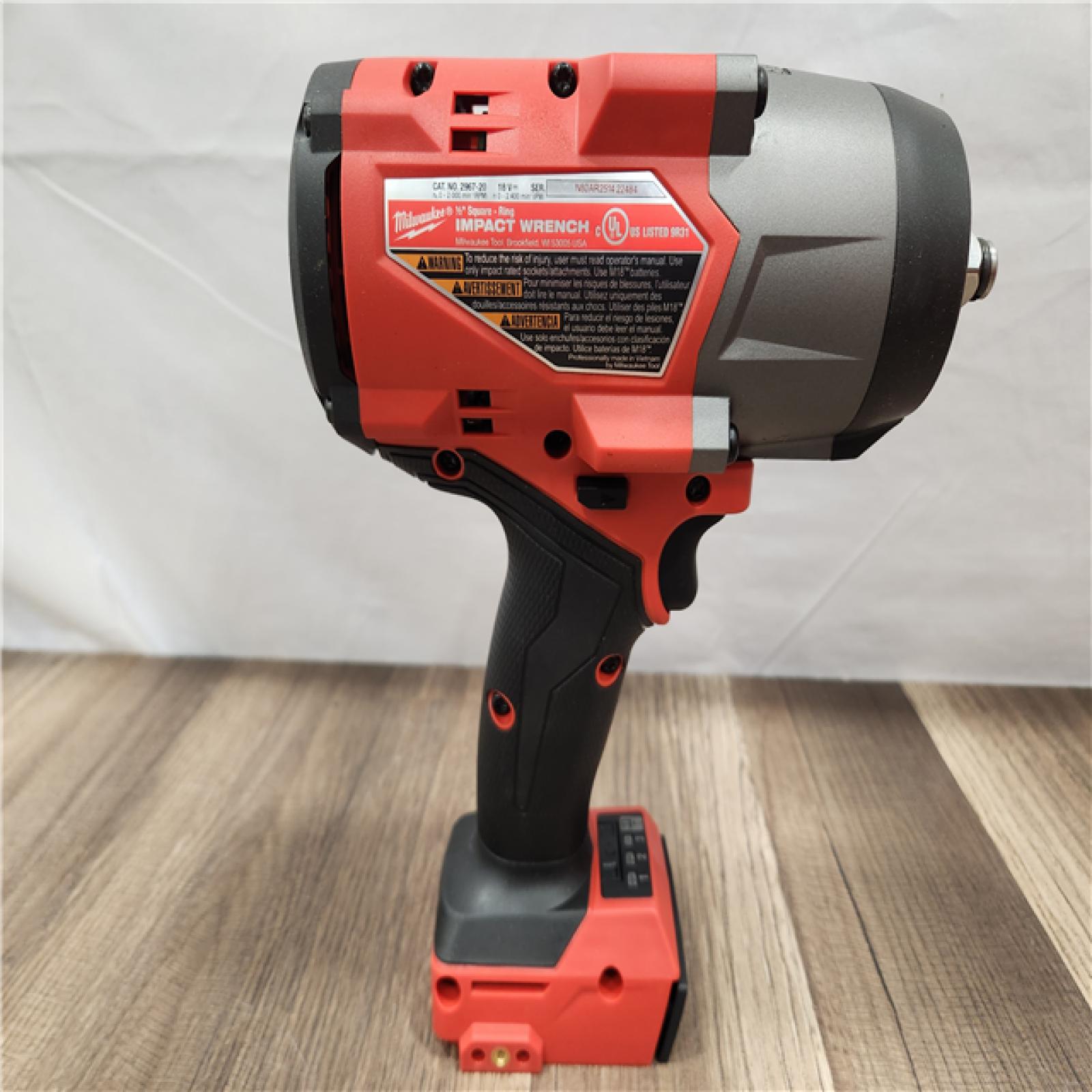 AS-IS- Milwaukee M18 FUEL 18V Lithium-Ion Brushless Cordless 1/2 in. Impact Wrench with Friction Ring (Tool-Only)