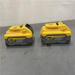 AS-IS - DEWALT POWERSTACK 20V Lithium-Ion 5.0Ah Battery Pack (2 Pack)