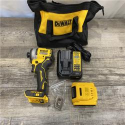 AS-IS DEWALT Atomic 20V Max Lithium-Ion Brushless Cordless Compact 1/4 in. Impact Driver Kit