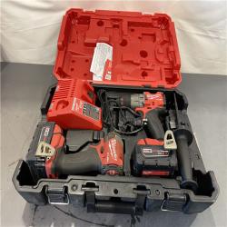 AS-IS - MILWAUKEE M18 FUEL 18V Lithium-Ion Brushless Cordless Hammer Drill and Impact Driver Combo Kit