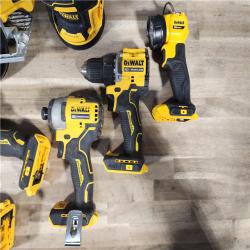 HOUSTON LOCATION - AS-IS DEWALT 20-Volt MAX Lithium-Ion Cordless 7-Tool Combo Kit with 2.0 Ah Battery, 5.0 Ah Battery and Charger