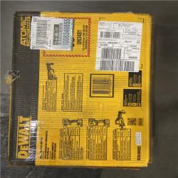 AS-IS -DeWalt 20V MAX ATOMIC Cordless Brushless 4 Tool Combo Kit