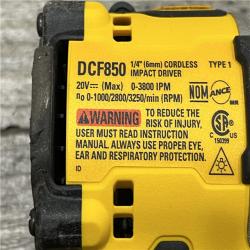 AS-IS DEWALT ATOMIC 20V MAX Lithium-Ion Cordless 1/4 in. Brushless Impact Driver Kit