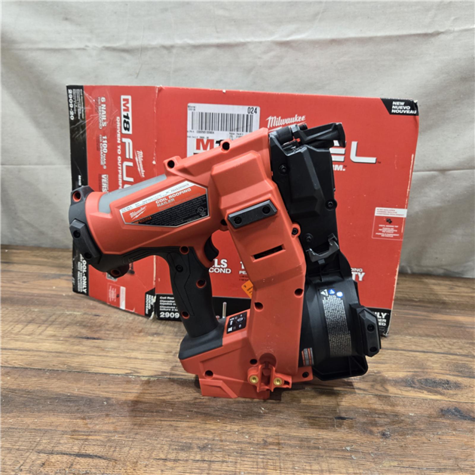 AS-IS Milwaukee M18 FUEL Coil Roofing Nailer (Bare Tool) 2909-20