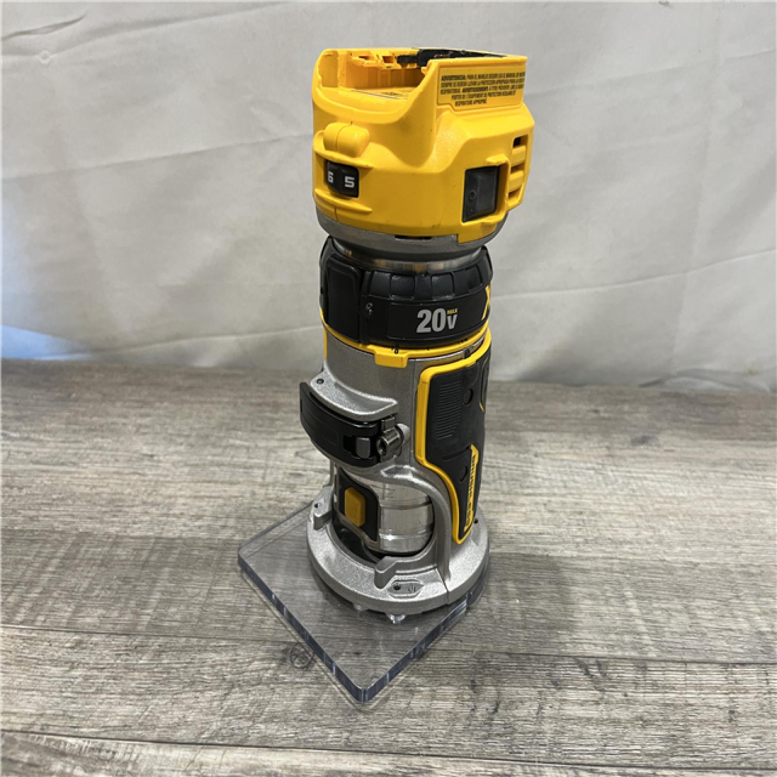 AS-IS DEWALT 20V MAX XR Cordless Brushless Fixed Base Compact Router (Tool Only)